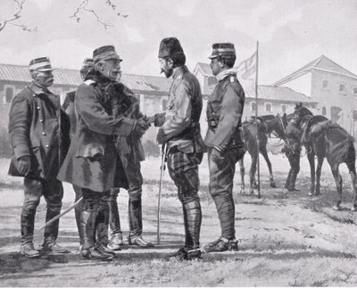 The Surrender of Yanina, ilustrace z „Hutchinsonových dějin národů“, 1915 od Richard Caton Woodville junior