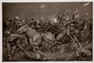 Noční útok 19. husarů u Lydenbergu 7. listopadu 1900 od Richard Caton Woodville junior