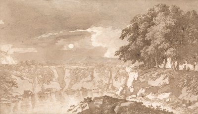 Italská jezerní scéna od Richard Cooper the Elder
