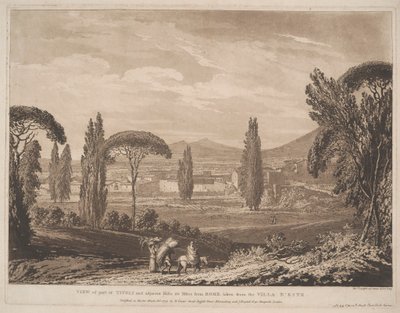 Pohled na část Tivoli a přilehlé kopce od Richard Cooper the Elder