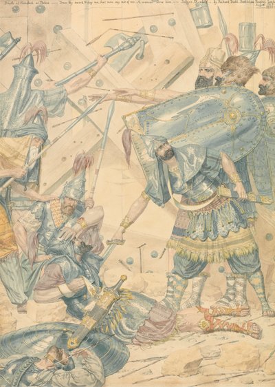 Smrt Abimelecha v Thebez od Richard Dadd