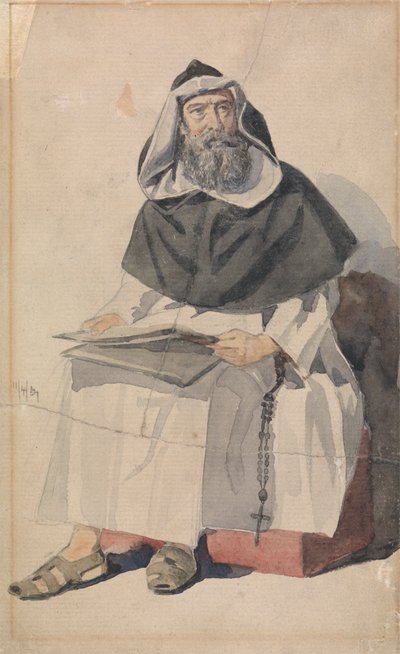 Portrét mnicha od Richard Dadd