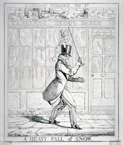 „Těžký pád sněhu“, 1821 od Richard Dighton