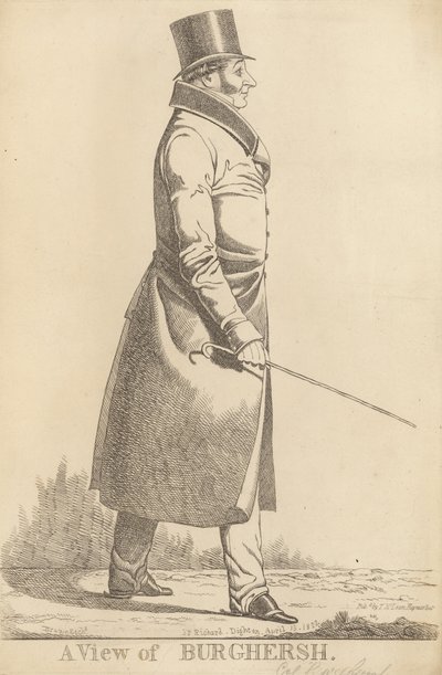 John Fane, 11. hrabě z Westmorlandu; Pohled na Burghersh od Richard Dighton