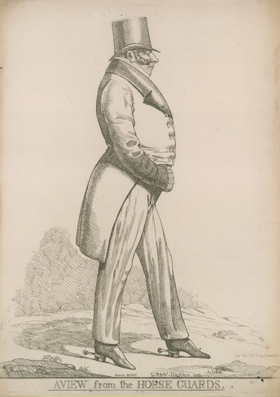 Sir Robert Bolton; Pohled z koňské gardy od Richard Dighton