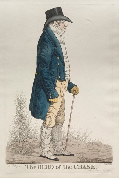 The Hero of the Chase, 1819. od Richard Dighton
