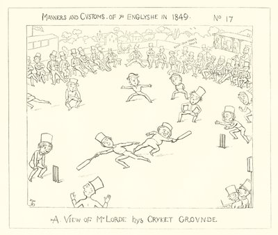 1849, Pohled na Lords Cricket Ground od Richard Doyle