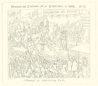 1849, Vyhlídka na Greenwichský veletrh od Richard Doyle