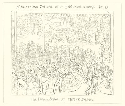 1849, Květinová výstava v Chiswick Gardens od Richard Doyle