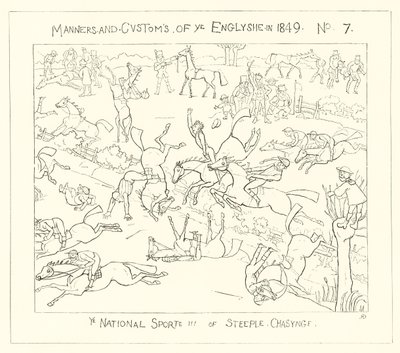 1849, Národní sport steeple Chasing od Richard Doyle