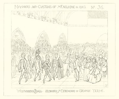 1849, Westminster Hall, Slavnostní zahájení od Richard Doyle