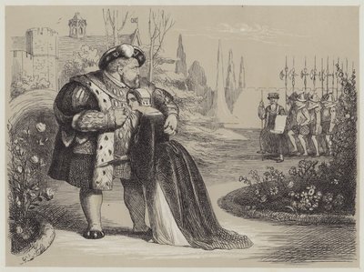 Kritický okamžik v životě Catherine Parr (akvatinta) od Richard Doyle