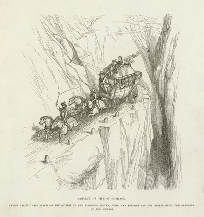 Sestup svatého Gotharda od Richard Doyle