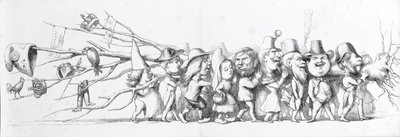 Francouzští návštěvníci Velké výstavy, 1851 od Richard Doyle
