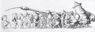 Němečtí návštěvníci Velké výstavy, 1851 od Richard Doyle