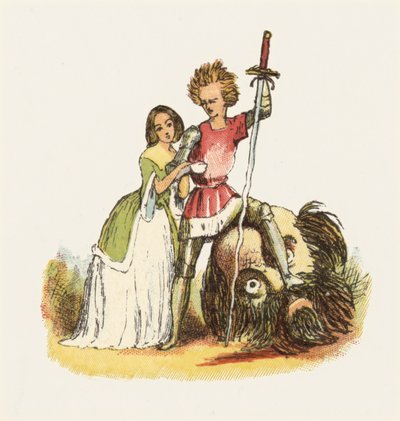 Ilustrace pro Jack The Giant Killer (barevné lito) od Richard Doyle