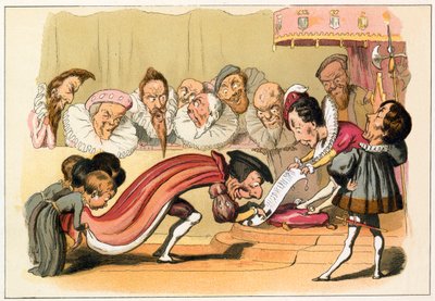 Král Edward VI uděluje chartu od Richard Doyle