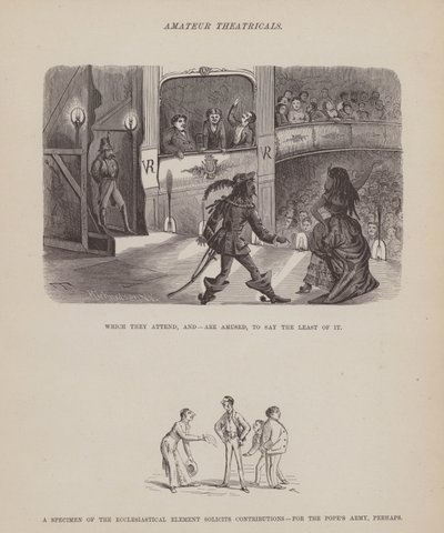 Stránka z The American Tour of pánů Brown, Jones a Robinson (rytina) od Richard Doyle
