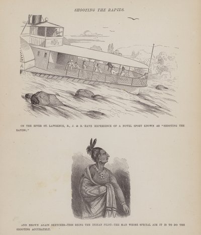 Stránka z The American Tour of pánů Brown, Jones a Robinson (rytina) od Richard Doyle