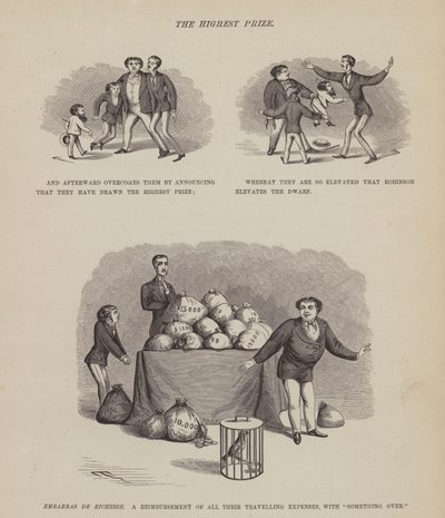 Stránka z knihy The American Tour of Messrs Brown, Jones and Robinson (rytina) od Richard Doyle