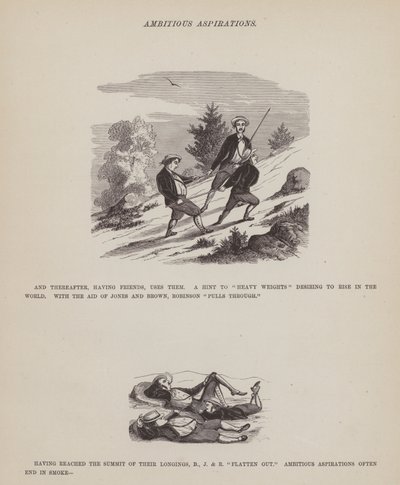 Stránka z The American Tour of pánů Brown, Jones a Robinson (rytina) od Richard Doyle