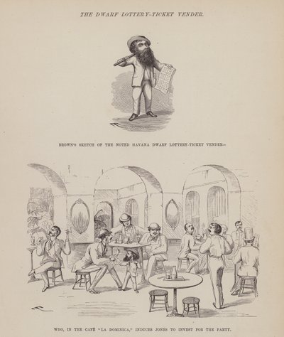 Stránka z The American Tour of pánů Brown, Jones a Robinson (rytina) od Richard Doyle