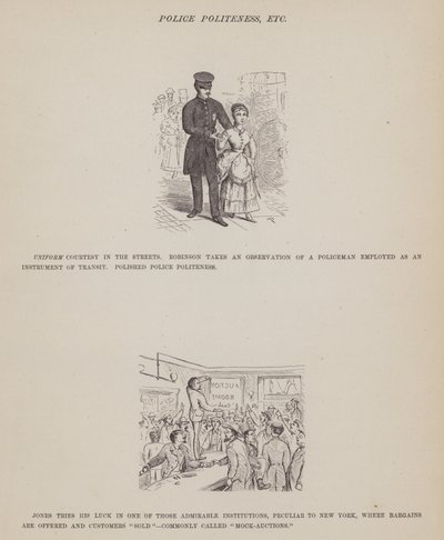 Stránka z knihy The American Tour of Messrs Brown, Jones and Robinson (rytina) od Richard Doyle