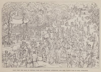 Stránka z The American Tour of pánů Brown, Jones a Robinson (rytina) od Richard Doyle
