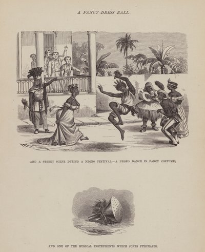 Stránka z The American Tour of pánů Brown, Jones a Robinson (rytina) od Richard Doyle