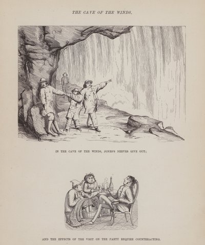 Stránka z The American Tour of pánů Brown, Jones a Robinson (rytina) od Richard Doyle