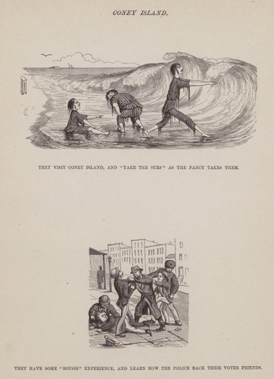 Stránka z The American Tour of pánů Brown, Jones a Robinson (rytina) od Richard Doyle