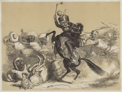 Richard Coeur-De-Lion a Saladin (akvatinta) od Richard Doyle