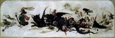 Jízda vzduchem (akvarel na papíře) od Richard Doyle
