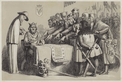 Podpis Magna Charta (akvatinta) od Richard Doyle