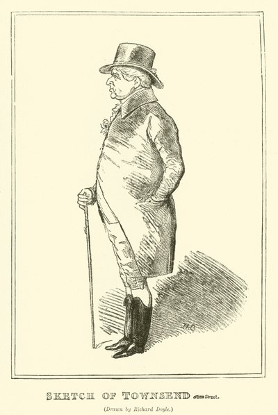 Sketch of Townsend (rytina) od Richard Doyle