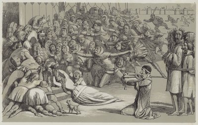 Kapitulace Calais (akvatinta) od Richard Doyle