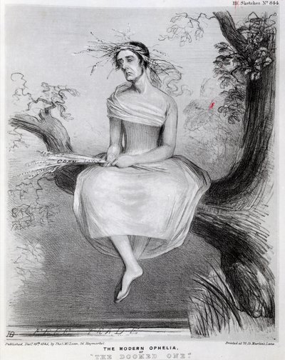 Moderní Ofélie, aneb The Doomed one, 1845 od Richard Doyle