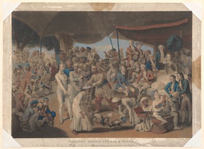 Cock Match plukovníka Mordaunta v Lucknow od Richard Earlom