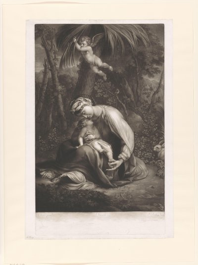 Madonna s dítětem pod palmou od Richard Earlom