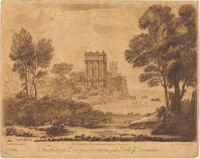 Krajina č.p. 162 z "Knihy pravdy" od Richard Earlom after Claude Lorrain