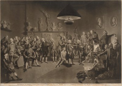 Královská akademie umění od Richard Earlom, after Johann Zoffany
