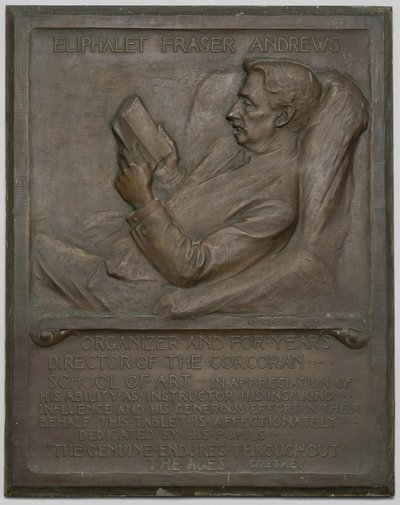 Pamětní deska zesnulému E. F. Andrewsovi, 1917. od Richard Edwin Brooks