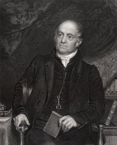 Olinthus Gilbert Gregory, vyrytý H. Robinsonem, z 