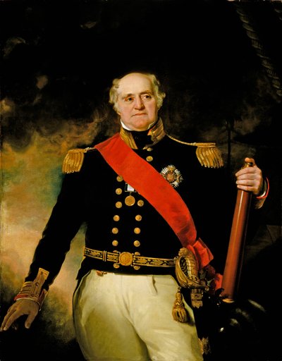 Sir Thomas Masterman Hardy, viceadmirál námořnictva (1769-1839) od Richard Evans
