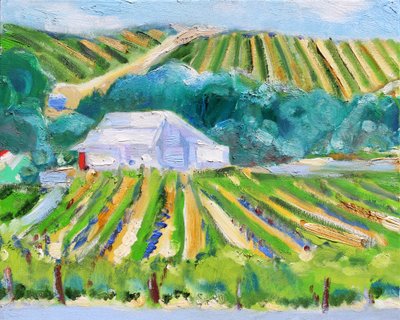 White Barn and Vineyard, Napa, 2019 od Richard Fox