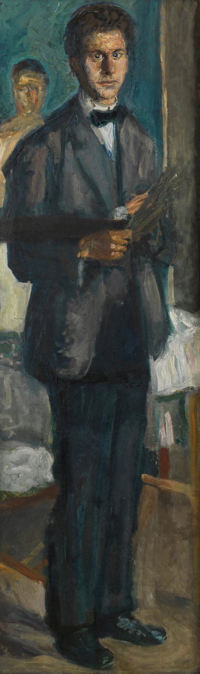 Autoportrét s paletou, 1906-1907. od Richard Gerstl