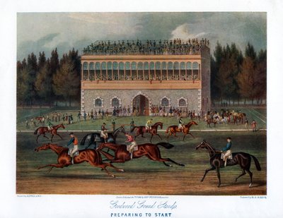 Goodwood Grand Stand, Příprava na start, 1836. od Richard Gibson Reeve