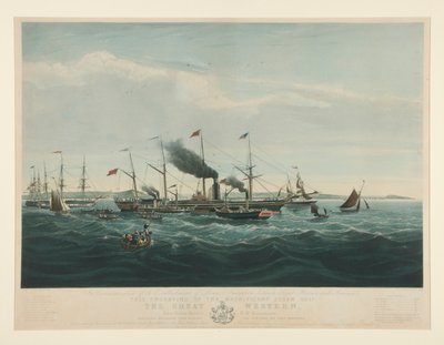 Na památku zřízení parní navigace mezi Velkou Británií a Amerikou od Richard Gilson Reeve