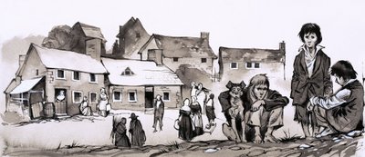 Člověk pronásledovaný chudobou: Richard Cobden (kvaš na papíře) od Richard Hook