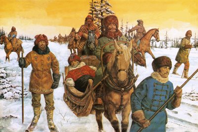 Ivan Veliký na saních od Richard Hook